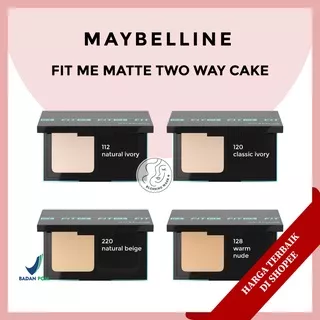 MAYBELLINE FIT ME MATTE ULTIMATE TWO WAY CAKE + PORELESS POWDER FOUNDATION SPF 44/PA+++ - NEW