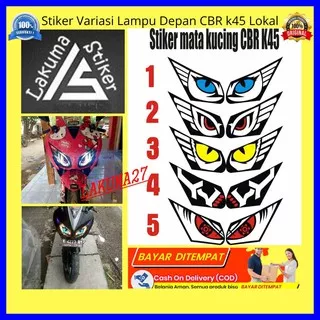 PROMO READY STIKER VARIASI LAMPU DEPAN CBR K45 LOKAL | STIKER MOTOR CBR K45 LOKAL BISA BAYAR COD