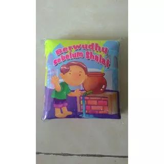 buku bantal / soft book berwudhu sebelum shalat