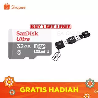 Buy 1 Get 1 Free Sandisk Ultra 80mbps Microsd 32gb Free Smart Dual Drive Micro Reader M141