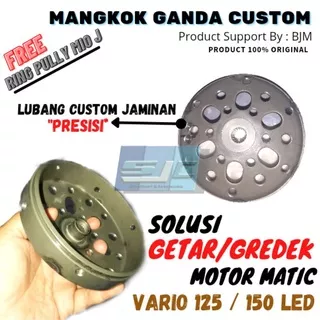 Mangkok Ganda Mangkok cvt Vario 150 125 LED Anti getar gredek