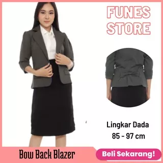 Blazer Kerja Wanita Kantor Bow Back Blazer Blezer kerja wanita korea PROMO HARGA MURAH Y0E0 Jas Wanita Bahan Awet Tebal Jas Kerja Bahan Wedges Jas Kantor Formal Kerah Jas Kantor Wanita Blazer Wanita Kancing Jas Wanita Jas Kantor Outer Blazer Basic Scuba B