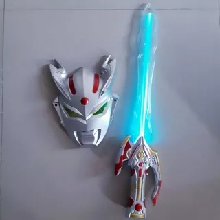 Mainan Set Pedang LED & Topeng Ultraman - Mainan Pedang Topeng Anak Ultraman