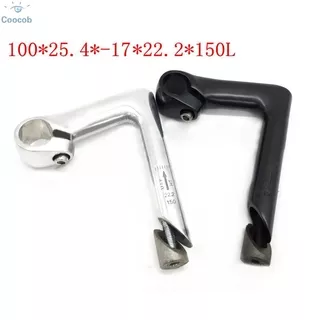 Bike Stem 100mm -17 degrees 22.2*150L Gooseneck Bicycle Black Handlebar 25.4mm High quality