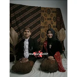 Set Baju Prewedding/Baju Couple Motif Jarik Truntum Garuda