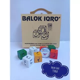 Balok Iqro` SNI Mainan Edukasi Anak Kayu Belajar Mengaji Kayu Halus