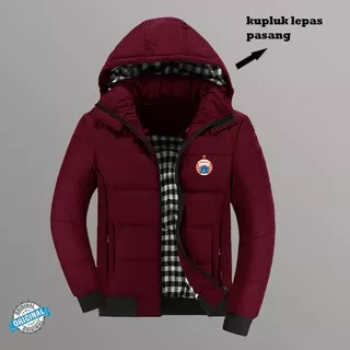 Persija Jakarta - Jaket Parka  Pria Wanita Logo Bola Persija- Jaket Keren Bisa Request Logo COD