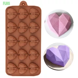 FLAS 15 Cavities Mini Heart Chocolate Mold Silicone Candy Molds Gummy Jelly Mould