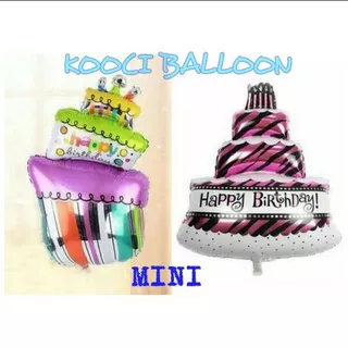 Balon kue tart mini kecil/balon cake kue ulang tahun/balon kue susun