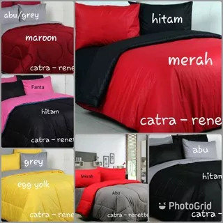 SPREI POLOS  BISA CUSTOM UKURAN  POLOS MERAH hitam ABU grey MAROON egg yellow black kuning red lynn.sprei kotak pesan