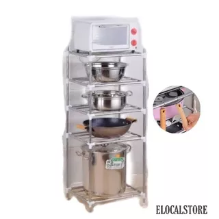 Rak Dapur Panci/Rak Panci Piring STAINLESS/Rak 5 Susun FREE 6 Cantolan