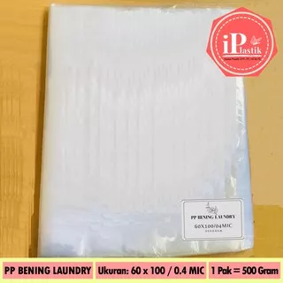 Plastik PP Bening / Plastik Laundry 60 x 100 TEBAL (1/2 KG)