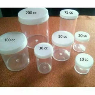 pot urine pot salep pot obat pot urine plastik pot cream pot slim  5cc/ 10cc/ 20cc/ 30cc/ 50cc/75cc/ 100cc/ 200cc