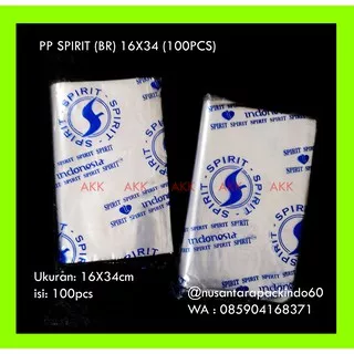 Plastik Kantong PP SPIRIT BR 02/16X34 (5 PAK)