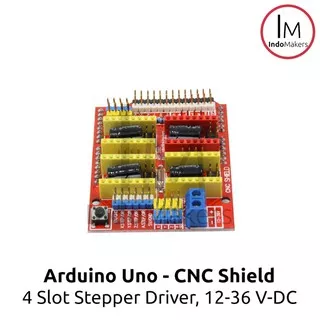 Arduino Uno CNC Shield V.3 4-Slot Stepper Driver 12-36V DC