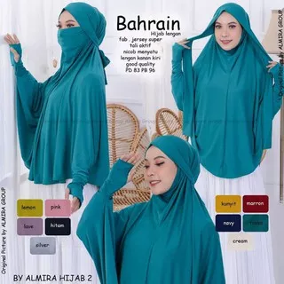 Bergo k`hania lengan//4 in 1 Bahrain cadar