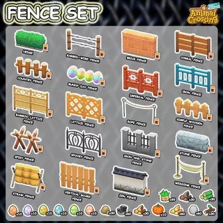 Fence Set ACNH ANIMAL CROSSING TERMURAH