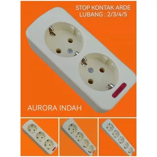 STOP KONTAK ARDE 2/3/4/5 LUBANG / TERMINAL KUNINGAN / COLOKAN LISTRIK