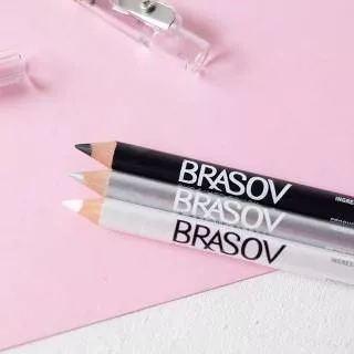 (BISA COD) BRASOV Eyeliner pencil [tiga warna hitam,abu-abu,putih]