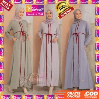 BAJU GAMIS TERBARU 2021 / GAMIS NIBRAS NB B34  / GAMIS SIMPLE ELEGAN / GAMIS MODERN / DRESS CANTIK / DRESS MUSLIM / DRESS WANITA MUSLIMAH / GAMIS SIMPEL / GAMIS REMAJA / GAMIS ELEGANT / GAMIS SYARI REMAJA / GAMIS SYARI PREMIUM / GAMIS SYARI POLOS