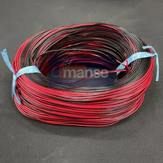 Kabel 2x8 Serabut Tembaga Merah Hitam (100 Meter)