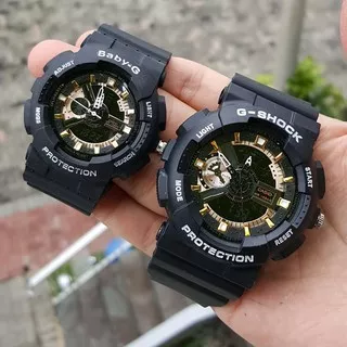 CASIO G-SHOCK BABY-G COUPLE BLACK LIST GOLD (kw-super)