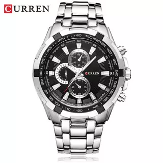 CURREN 8023 Jam Tangan Pria Analog Stainless Steel Chronograph Tidak Aktif 46MM CURRENOS