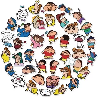 40 pcs Crayon Shin-chan Cartoon Waterproof Stickers For Scrapbook/Notebook