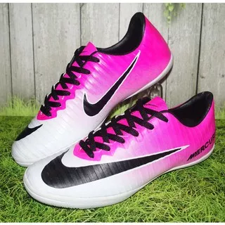 SEPATU FUTSAL NIKE MERCURIAL VAPOR X HYPERVENOM PINK PUTIH SIZE 39 40 41 42 43