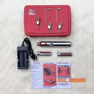 Laser Khitan Sunat Pen Portable Stainless steel / Couter Cauter Cutter Laser Sunat Plus 2 Baterai Rechargeable Dan 3 Pemotong