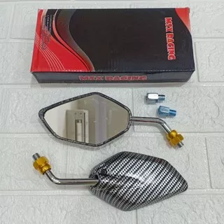 spion karbon model beat jupiter honda yamaha gagang tangkai tanggung crome