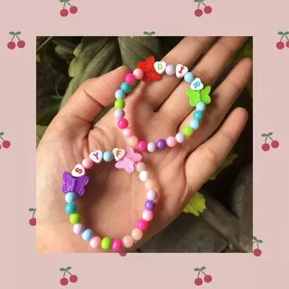 gelang anak-anak/ gelang manik / gelang lucu/ gelang pastel / gelang korea