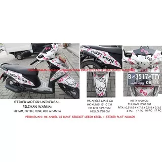 Stiker Motor Hello kitty / Stiker Motor Universal