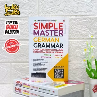 NEW!! SIMPLE MASTER GERMAN GRAMMAR Buku Pintar Belajar Bahasa Jerman dan Percakapan Dialog SCRITTO