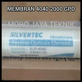 Membran RO 2000 GPD Silvertec XLP-4040 Membrane Reverse Osmosis 4040 X-Tra Low Pressure 100Psi