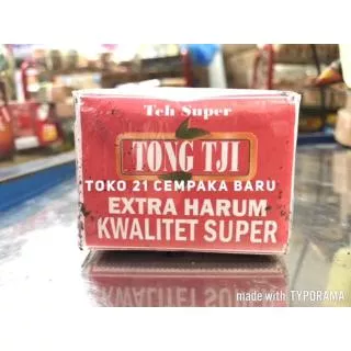 Tong Tji Teh Super TUBRUK 40 gram | Extra Harum Hijau Melati Jasmine Serbuk Tong Tji 40g Murah Promo