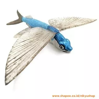 [Nikyushop] Mainan Edukasi Pajangan Miniatur Hewan Binatang Animal Figurine Flying Fish Ikan Terbang