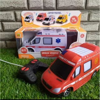 mobil pemadam remote control -mainan edukasi mobil pemadam kebakaran