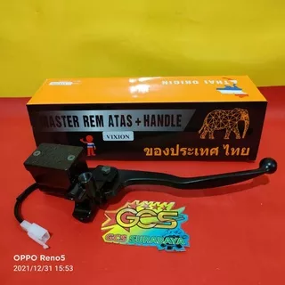 master rem atas + hendle,rumah minyak rem,master rem,upper pump Assy yamaha Vixion old,Vixion lama,Vixion new nvl,nva,rxk,rx king, Scorpio,r15,byson Thai origin Thailand