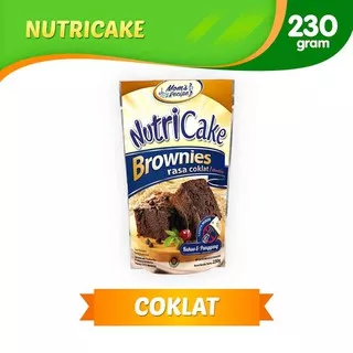 nutricake tepung brownies COKLAT /KEJU tanpa mixer praktis dan instan