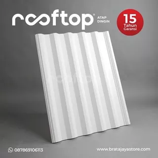 Atap uPVC Rooftop I Series I-Series 8 Meter Rumah Gedung Ruko Alderon Rooftuff Halodeck Solartuff  Putih Doff 8 Meter