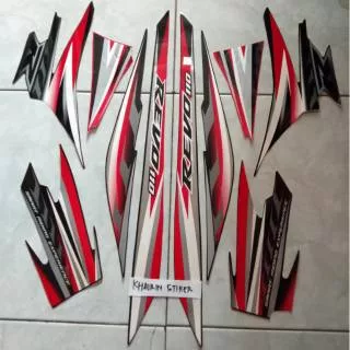 Striping striker Revo absolute cw racing hitam merah 2011