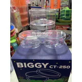 BIGGY Toples Kue Kering / Toples Nastar 1/2 kg Biggy CT-25 Mika ( isi 12 ) / Toples Mika Kue Lebara