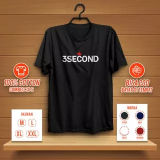 Kaos 3 Second Distro Premium THREE SECOND Baju Baranded kaos pria wanita Tshirt Murah keren 38.v.1