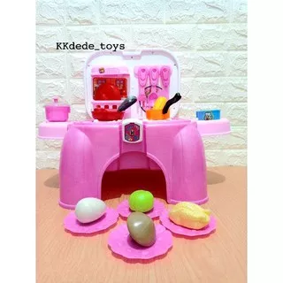 Mainan Masak Masakan Set | Mainan Kitchen Set Anak Elektrik | Mainan Masak Masakan Besar