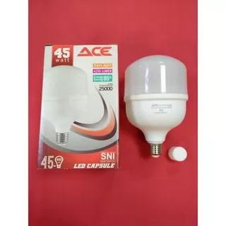 lampu led putih KAPSUL tabung bohlam ACE JUMBO besar 45watt 45w