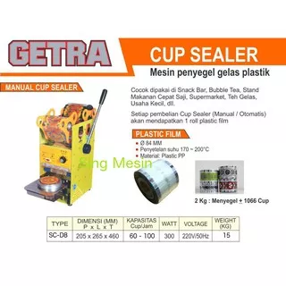 Mesin Cup Sealer / Penyegel Gelas Plastik Getra SC - D8