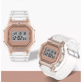 Jam Tangan Digital Wanita - Jam Tangan Digital Transparant - Jam Tangan Sport Wanita - DG5600