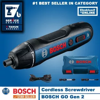 Bosch Mesin Obeng Baterai Go Gen 2 Screwdriver Cordless 3.6 Volt USB