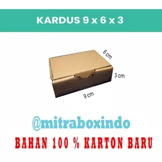 Kardus Packing online shop 9x6x3, Die Cut